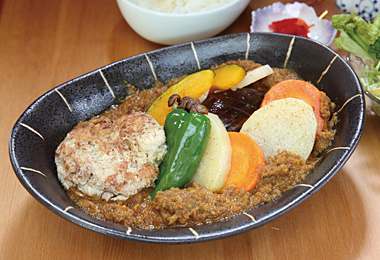 メカジキハンバーグスープカレー